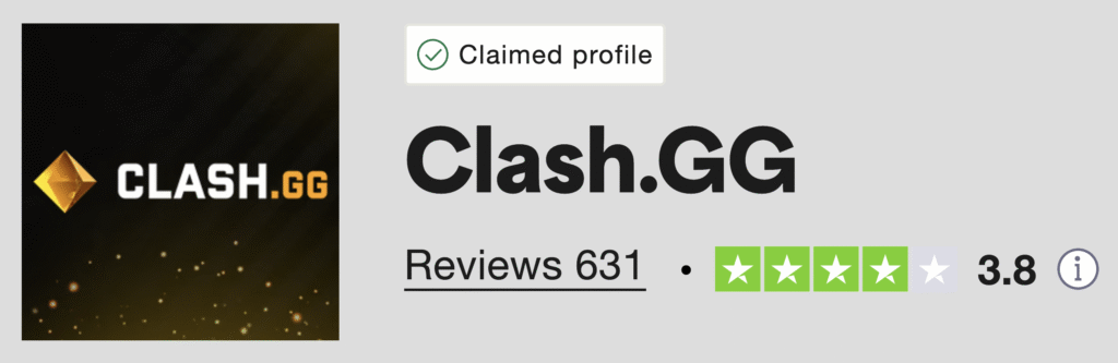 Clash GG Promo Code: Trustpilot Rating