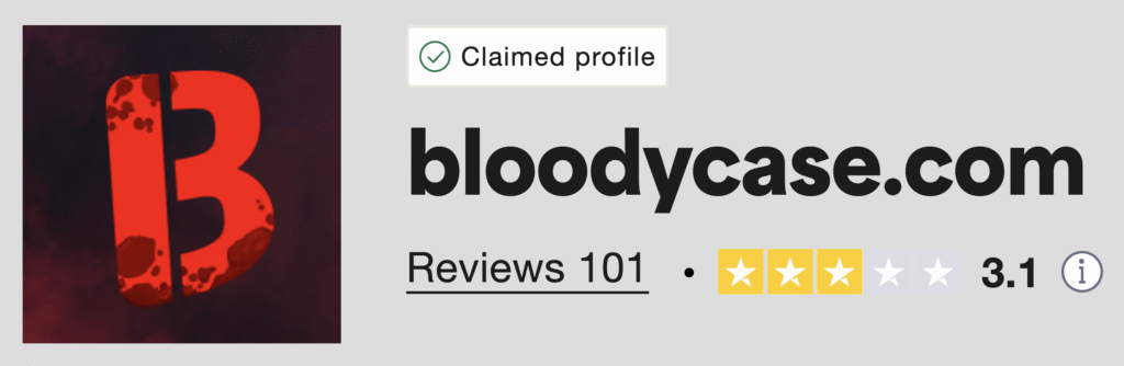 BloodyCase Promo Code: Trustpilot Rating