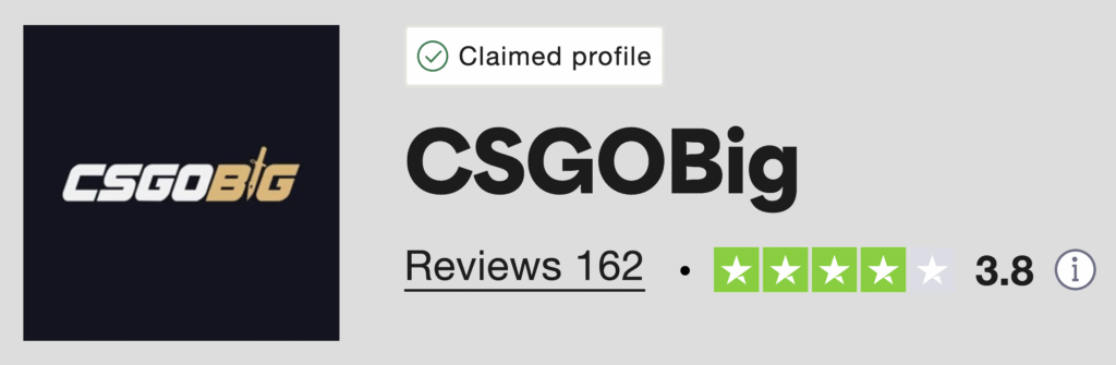 CSGOBig Promo Code: Trustpilot Rating