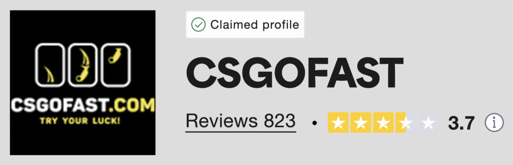 CSGOFast Promo Code: Trustpilot Rating