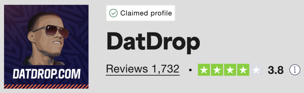 DatDrop Promo Code: Trustpilot Rating