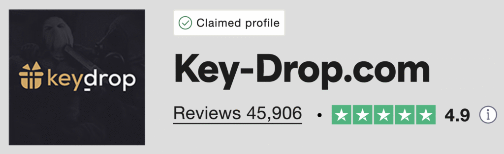 KeyDrop Promo Code: Trustpilot Rating