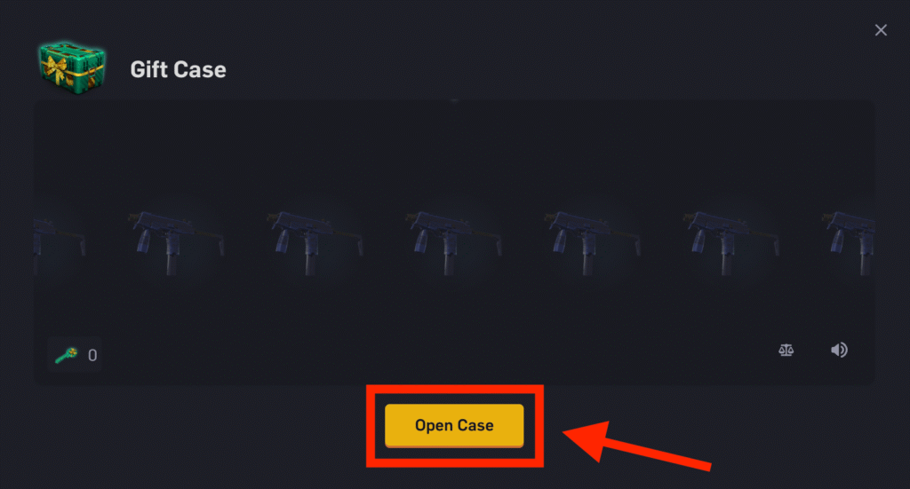 CSGOEmpire Promo Code: Open Case Button