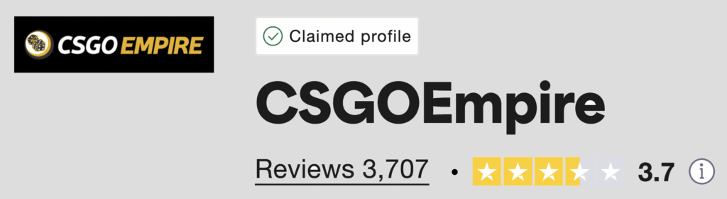 CSGOEmpire Promo Code: Trustpilot Rating