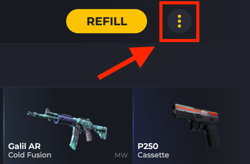 Farmskins Promo Code: Menu Location