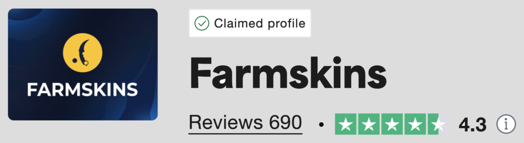 Farmskins Promo Code: Trustpilot Rating